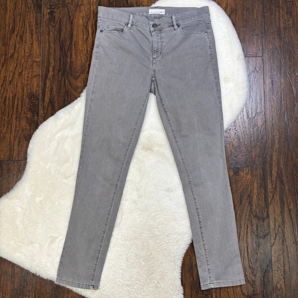 LOFT Jeans 27/4 Modern Skinny Gray Stretch Denim Women's
